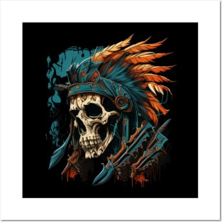 Matachin skull Posters and Art